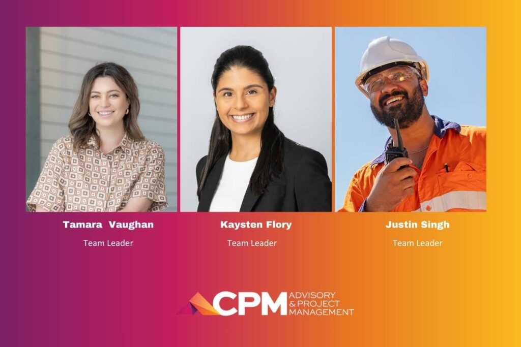 CPM Team Leaders Tamara Vaughn, Kaysten Flory and Justin Singh